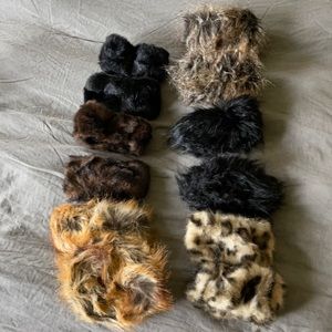 Faux fur boot toppers